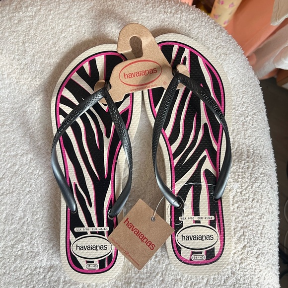 NWT Havaianas Slim Animal Sandals🩴 👙 🦓 - Picture 6 of 6